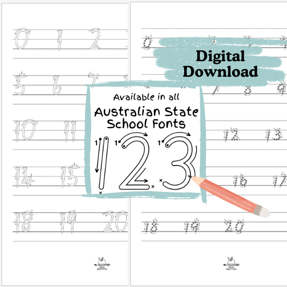 123 Construction Number Tracing Book (DIGITAL DOWNLOAD)